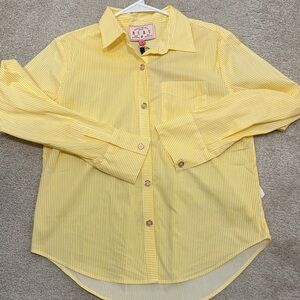 Sunny Yellow Striped Shirt